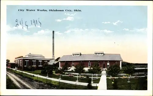 Ak Oklahoma City Oklahoma USA, Stadtwasserwerke