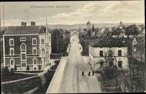 Ak Weißenhorn in Schwaben, Bahnhofstraße