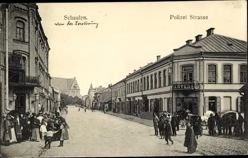 Ak Šiauliai Schaulen Litauen, Polizei Straße, Apotheke