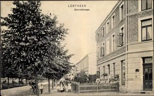 Ak Lübtheen in Mecklenburg, Bahnhofstraße