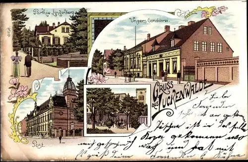 Litho Luckenwalde in Brandenburg, Lindenberg, Post, Konditorei