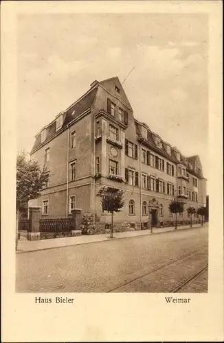 Ak Weimar in Thüringen, Haus Bieler