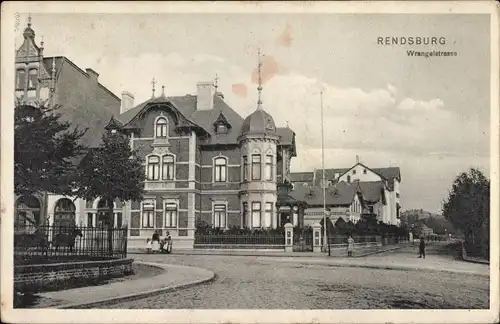 Ak Rendsburg in Schleswig Holstein, Wrangelstraße