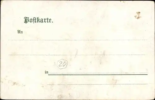 Eichenblatt Litho Altchemnitz Chemnitz Sachsen, Stadtpark, Schule, Gemeindeverwaltung, Wasserwerk