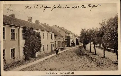 Ak Osjorsk Darkehmen Ostpreußen, Kirchenstraße