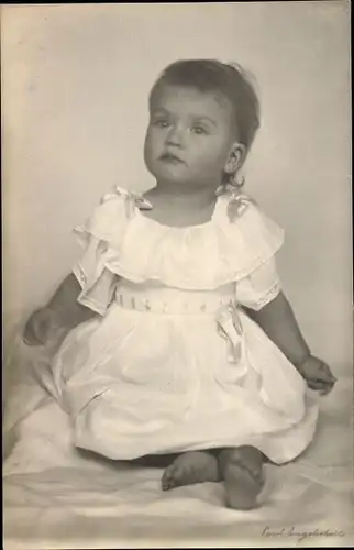 Foto Ak Prinzessin Maria Theresia von Hohenzollern Sigmaringen, Portrait 1924