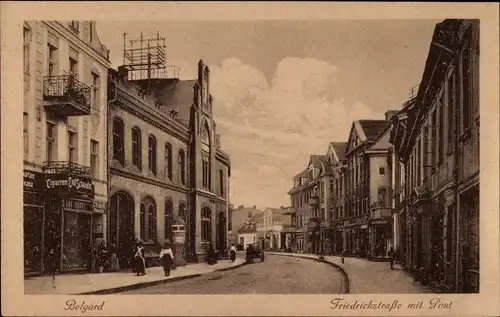 Ak Bialogard Belgard Pommern, Friedrichstraße, Post, Zigarrengeschäft