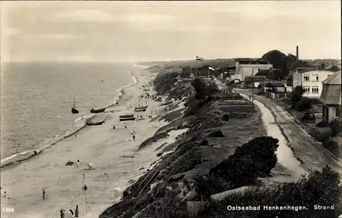 Ak Ustronie Morskie Ostseebad Henkenhagen Pommern, Strand