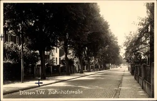 Foto Ak Dissen am Teutoburger Wald, Bahnhofstraße