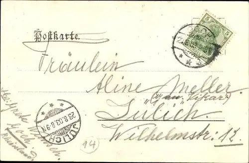 Ak Goch am Niederrhein, Partie am Mühlendamm