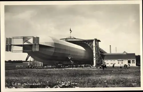 Ak Zeppelin LZ 10 Schwaben, Luftschiff