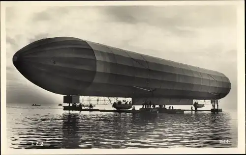 Ak Zeppelin LZ 2, Luftschiff auf dem Bodensee