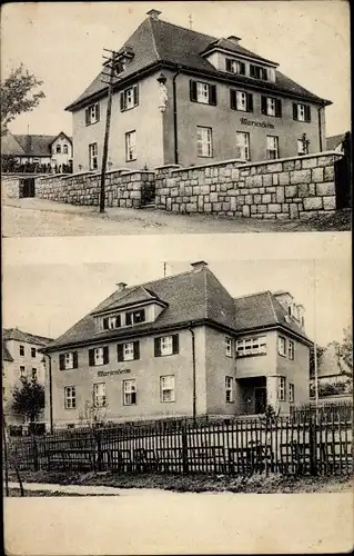 Ak Fuchsmühl in der Oberpfalz, Straßenpartie mit Marienheim