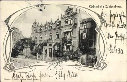 Passepartout Ak Kassel in Hessen, Töchterheim Louisenhaus