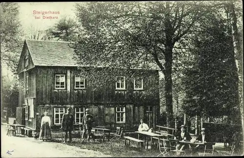 Ak Tambach Dietharz in Thüringen, Steigerhaus