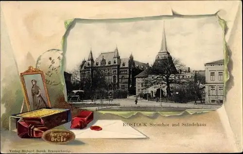 Passepartout Ak Hansestadt Rostock, Steintor, Ständehaus