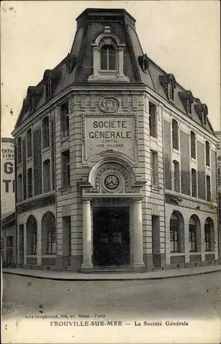 Ak Trouville sur Mer Calvados, La Societe Generale