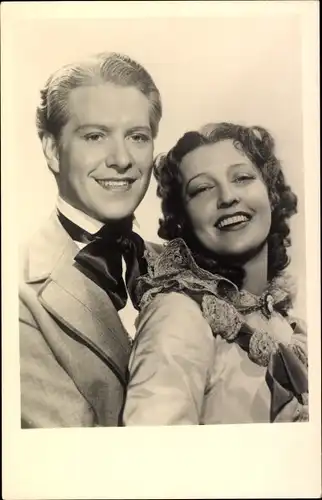 Foto Schauspielerin Jeanette MacDonnald, Schauspieler Nelson Eddy