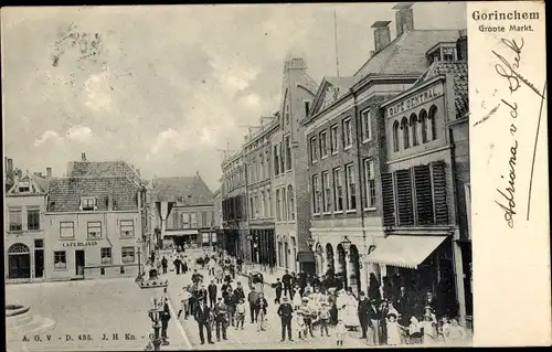 Ak Gorinchem Südholland Niederlande, Groote Markt