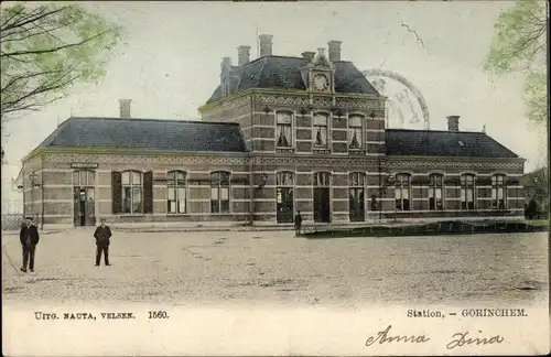 Ak Gorinchem Südholland Niederlande, Bahnhof