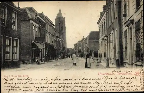 Ak Gorinchem Südholland Niederlande, Haarstraat, Kirche