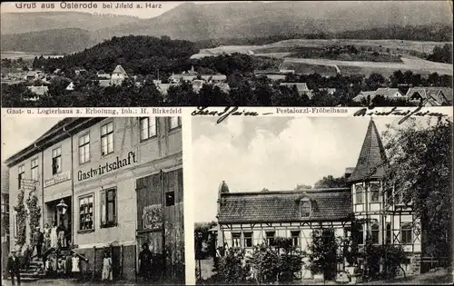 Ak Osterode Harztor Thüringen, Gasthof zur Erholung, Pestalozzi-Fröbel-Haus