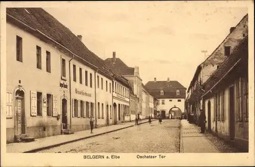 Ak Belgern an der Elbe Sachsen, Oschatzer Tor