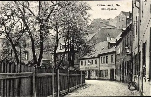 Ak Glauchau in Sachsen, Kaisergasse, Handlung