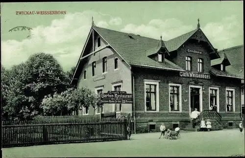Ak Weißenborn Zwickau in Sachsen, Konditorei Café Weißenborn