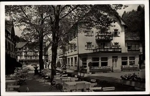 Ak Bad Rippoldsau Schapbach im Schwarzwald, Gebäude, Terrasse