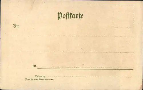 Künstler Wappen Litho Köln, Das Hahnentor bei Nacht, Passanten