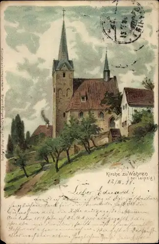 Künstler Ak Wahren Leipzig in Sachsen, Kirche