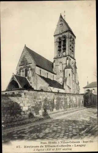 Ak Largny am Automne Aisne, Kirche