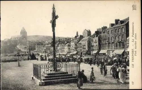 Ak Le Tréport Seine Maritime, La Poissonnerie