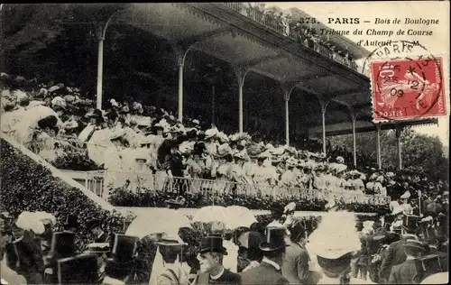 Ak Passy Paris XVI Frankreich, Rennbahn Longchamps