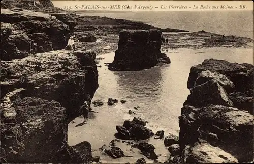 Ak Saint Palais sur Mer Charente Maritime, les Pierrieres, La Roche aux Moines