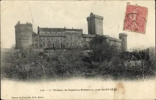 Ak Saint Céré Lot, Château de Castelnau Bretenoux