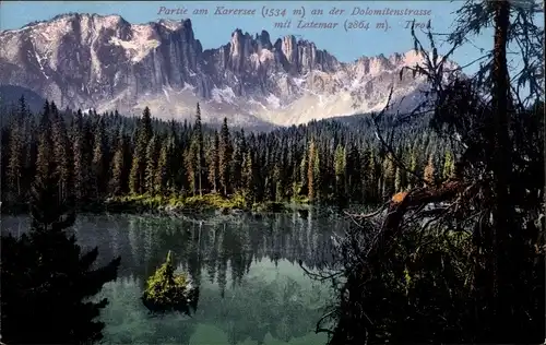 Ak Lago di Carezza Karersee Südtirol, Latemar
