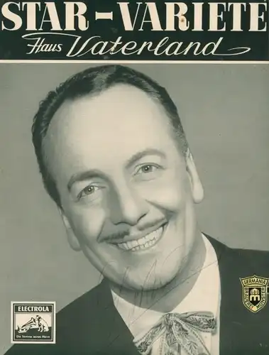 Autogrammkarte Sänger und Moderator Lou van Burg, Portrait, Autogramm