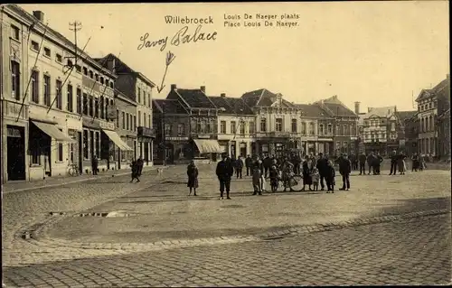 Ak Willebroeck Willebroek Flandern Antwerpen, Place Louis-De-Naeyer