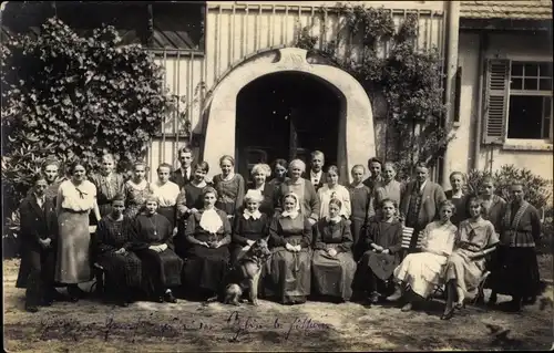 Foto Ak Oybin in der Oberlausitz, Gruppenbild, Tor