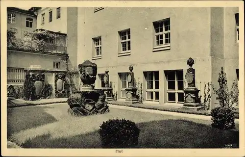 Ak Bautzen Lausitz, Hof, Provinzialmuseum