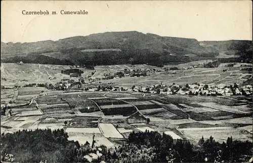 Ak Cunewalde in der Oberlausitz, Czorneboh, Panorama