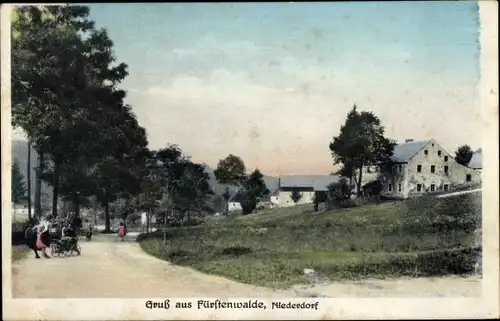 Ak Fürstenwalde Geising Altenberg Erzgebirge, Niederdorf