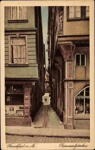 Ak Frankfurt am Main, Rapunzelgässchen