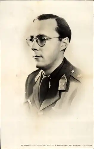 Ak Prinz Bernhard zur Lippe Biesterfeld, Ehemann Prinzessin Juliana der Niederlande