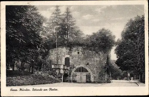 Ak Hann. Münden in Niedersachsen, Rotunde am Obertor