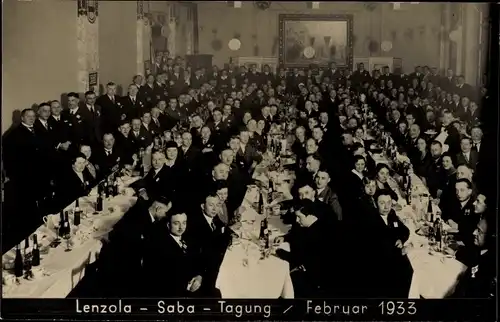 Foto Ak Krefeld am Niederrhein, Lenzola Saba Tagung, Februar 1933