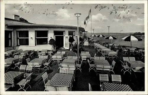 Ak Dessau in Sachsen Anhalt, Terrassenrestaurant Kornhaus