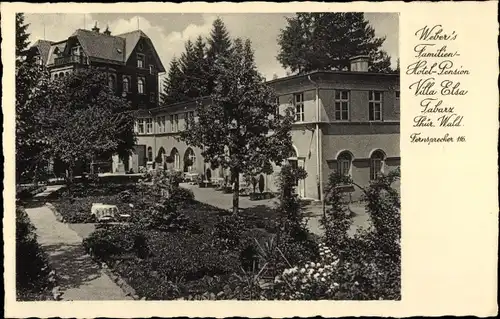 Ak Tabarz im Thüringer Wald, Webers Familien Hotel-Pension Villa Elsa